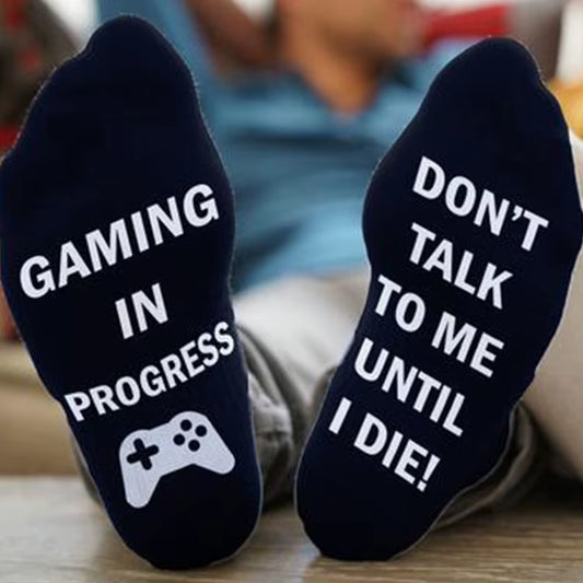 Unique Gaming Socks - Perfect Birthday & Anniversary Gift for Boyfriend - Cute Love Present for Valentine's Day